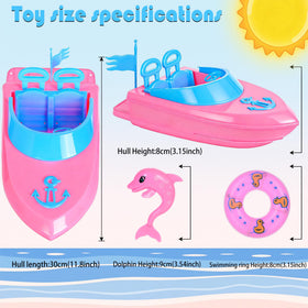 Dollbie pink dolphin toy as ocean companion for adventures