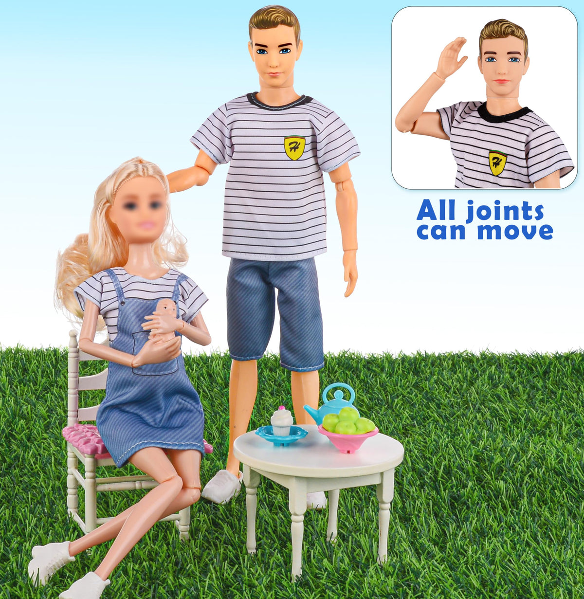 dollbie puppies and dog toy set for pet care pretend play
