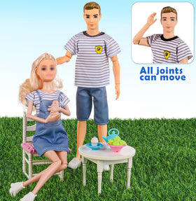 dollbie puppies and dog toy set for pet care pretend play