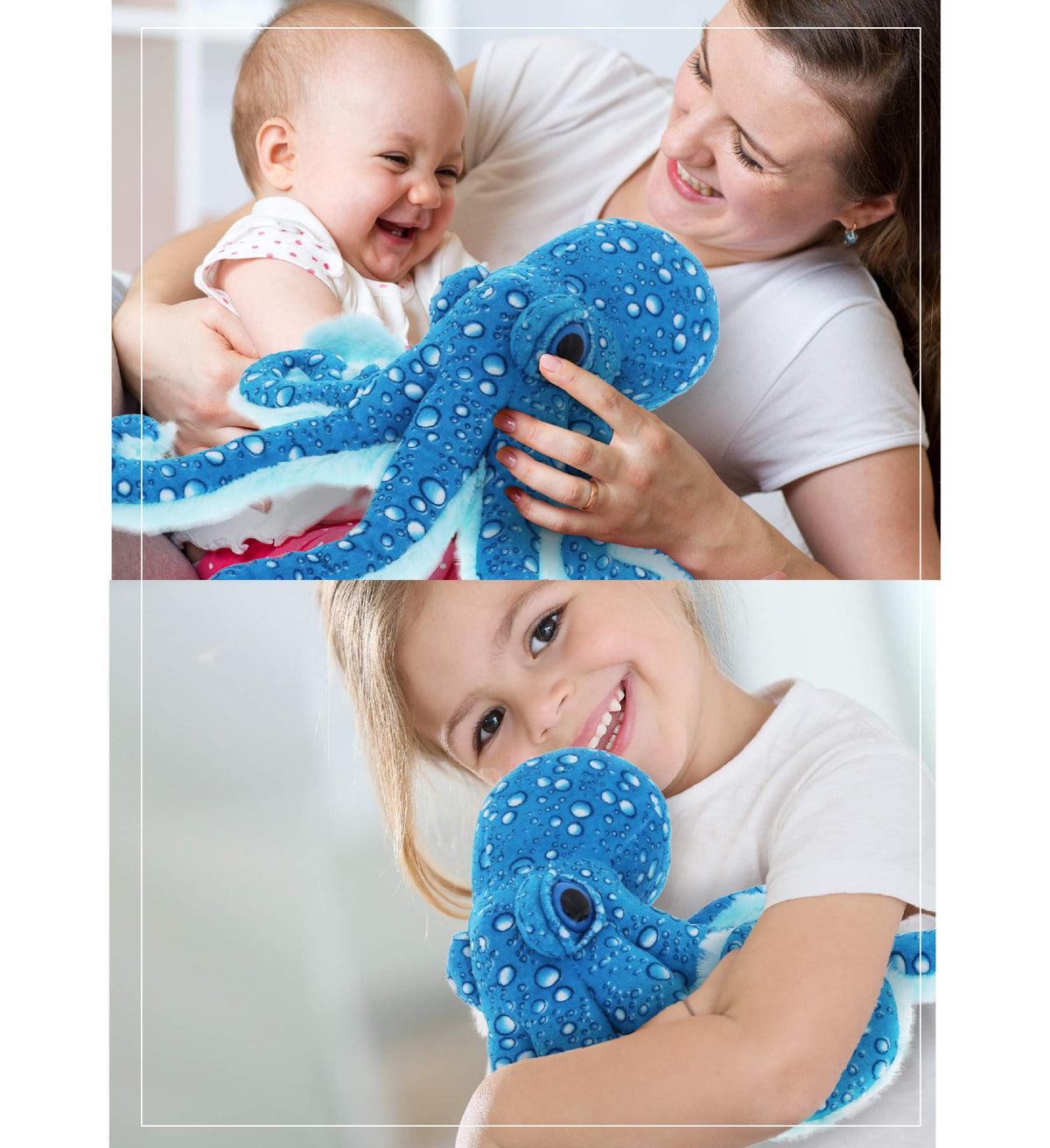 DolliBu Plush Octopus for Kids, easy-clean fabric for busy families