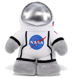DolliBu Snug Mooshies standing astronaut plush for cozy bedtime cuddles.