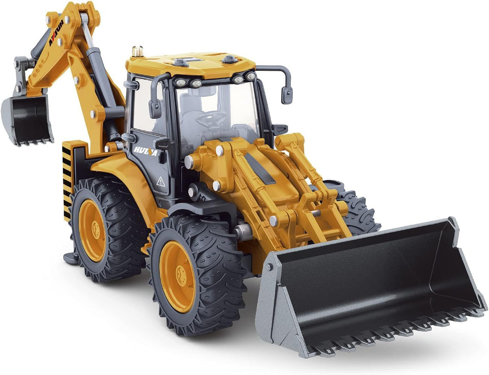 Dollox die-cast excavator front-loader 1:50 for desk display and collectibility