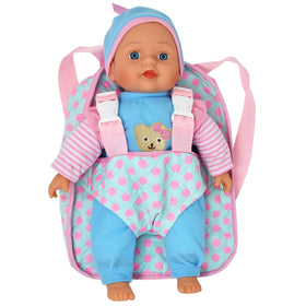 Dolls To Play 13in soft baby doll front view for imaginative play.