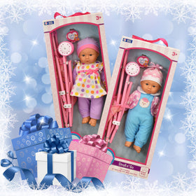 Dolls To Play 18-inch soft-body doll with weighted feel for lifelike pretend play.