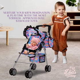 Dolls To Play Imaginative Play with Blue Stroller Encourages pretend caregiving