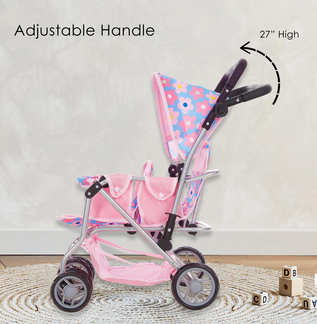Dolls To Play imaginative play stroller boosts creativity and nurturing storytelling.