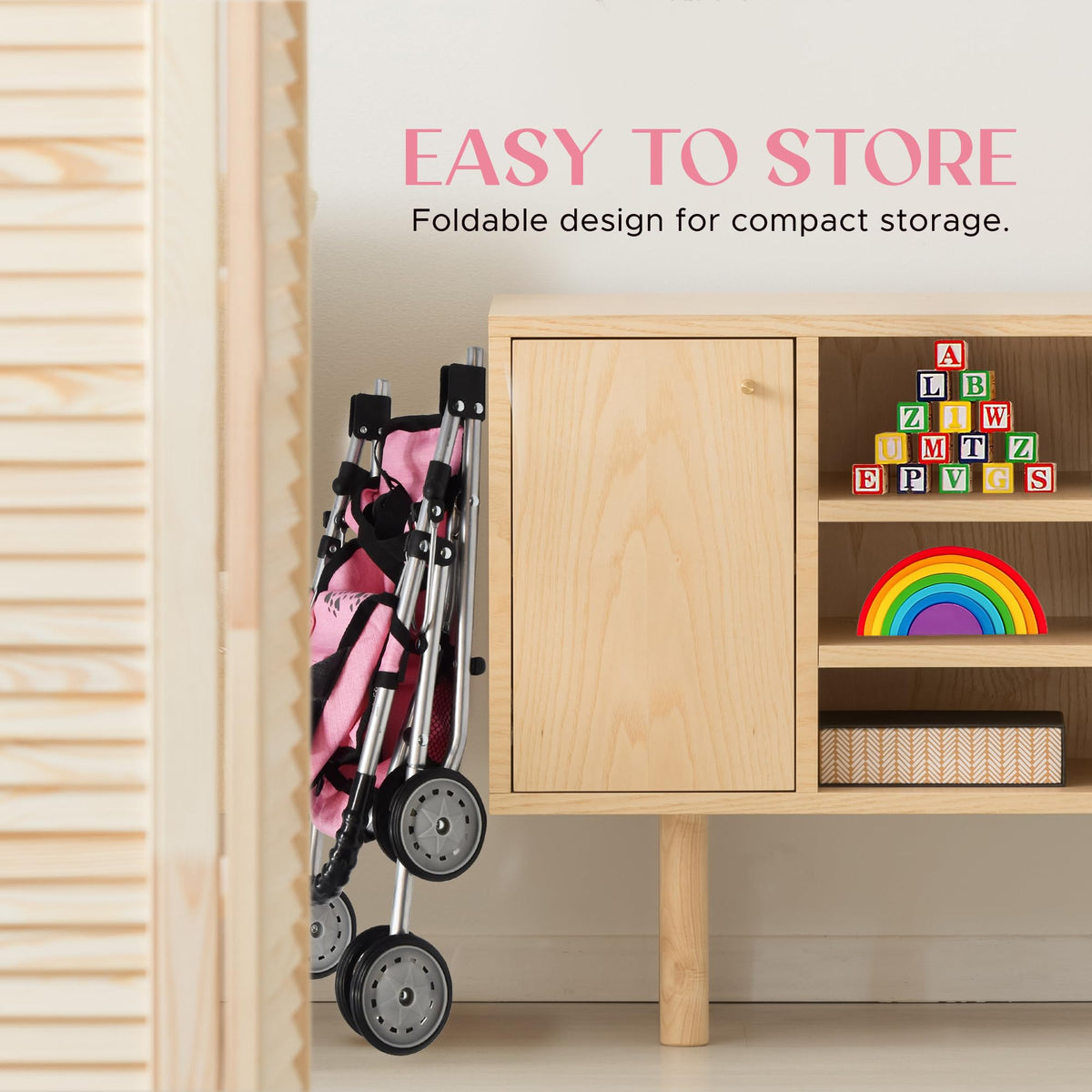 Dolls To Play Realistic Stroller Play inspires nurturing role-play and creativity
