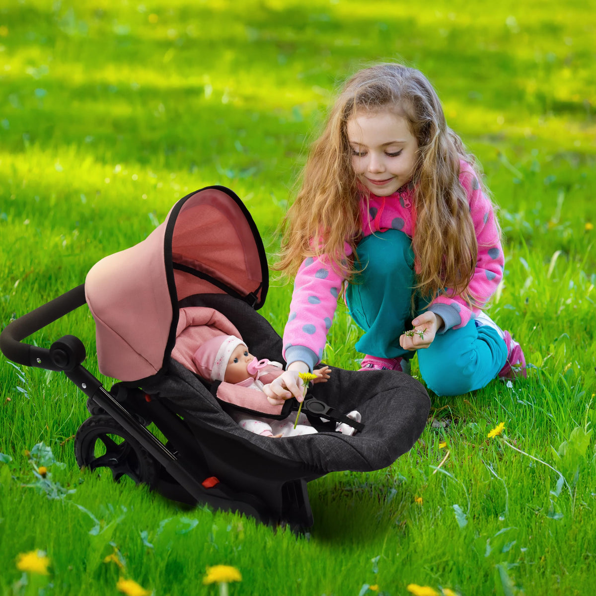 Dolls To Play under seat storage basket for extra doll gear