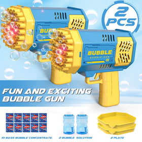 Dolanus bubble solution included for quick setup and continuous bubble fun