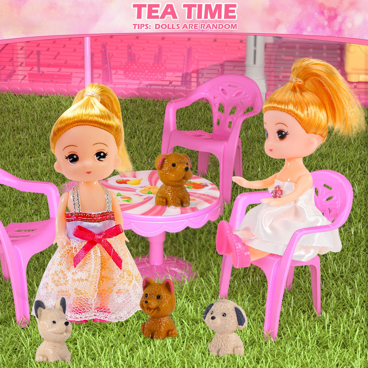 Doloowee dollhouse includes two dolls for immediate narrative play