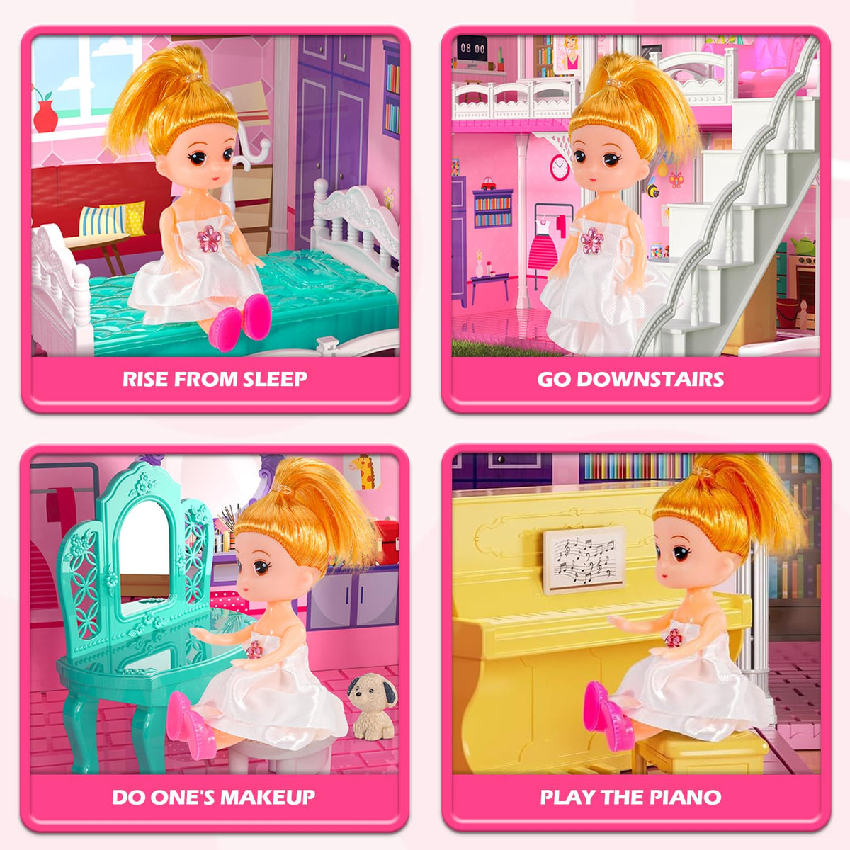 Doloowee Dolls House bathroom with essential fittings for daily routines.