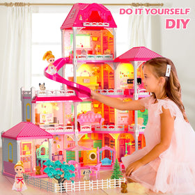Doloowee Dolls House includes four dogs to spark daily adventures.