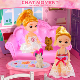 Doloowee Dolls House interior reveals ten themed rooms for storytelling.