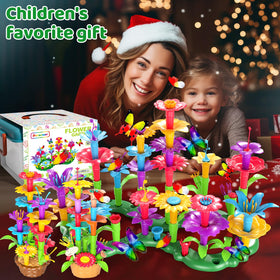 Doloowee educational flower toy promotes early STEM learning in a garden setting