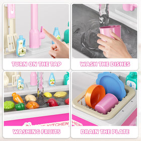 Doloowee plastic cups support mixing, washing practice, and imaginative stories