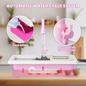 Doloowee play dishes provide sorting and color recognition during kitchen role-play