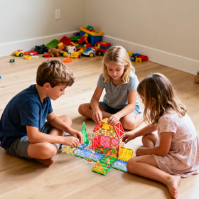 Dolph Hug Farm Tiles durable ABS construction ensures safe daily use.
