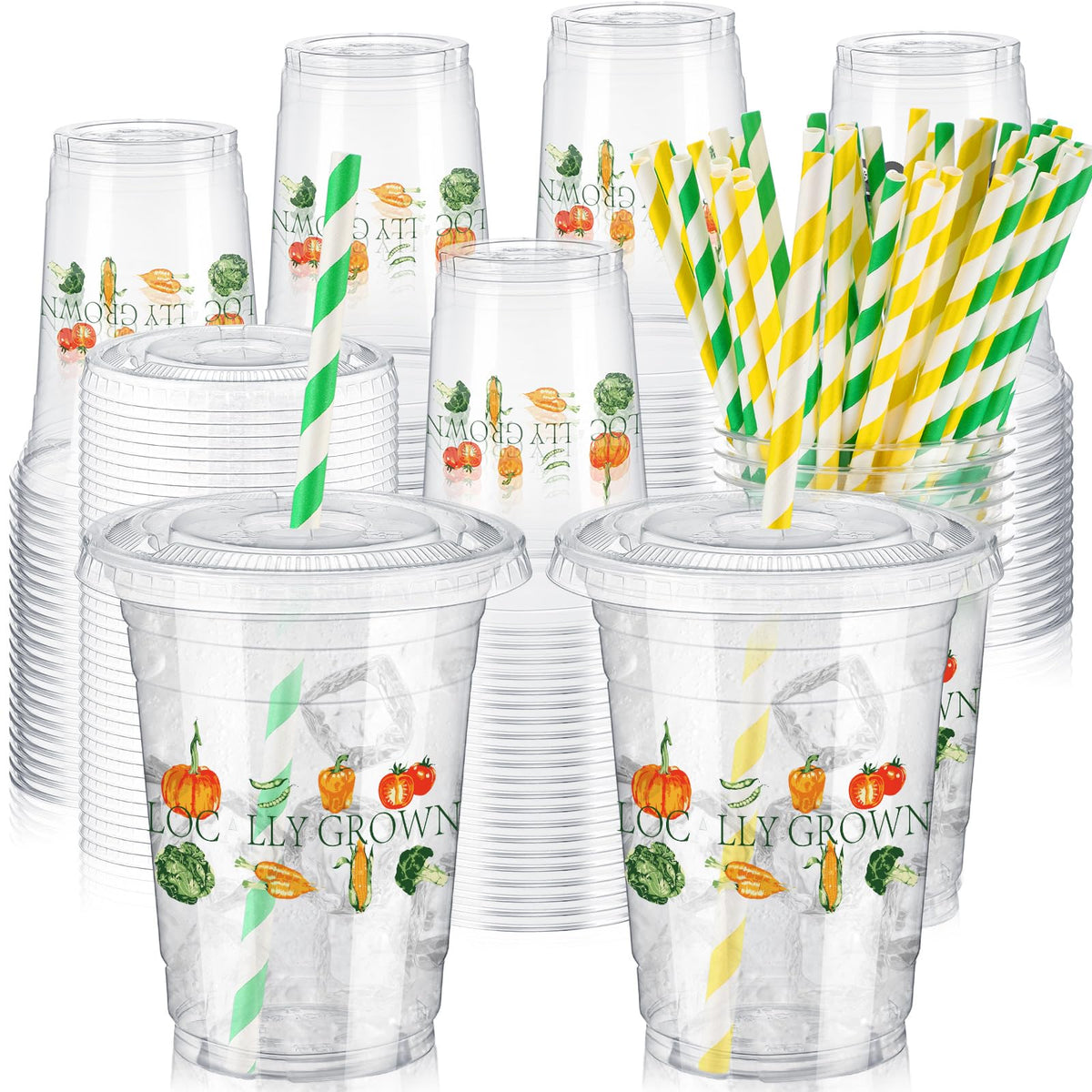 Domensi locally grown 12oz cups for easy cleanup.