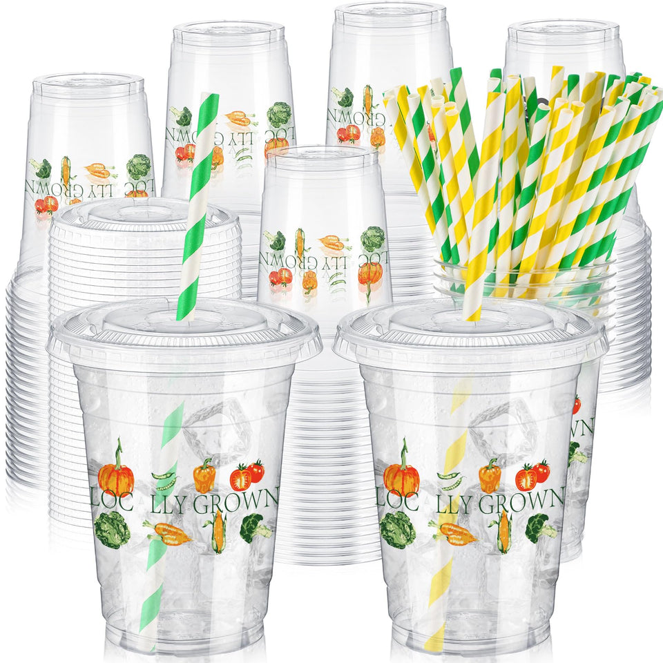 Domensi locally grown 12oz cups for easy cleanup.