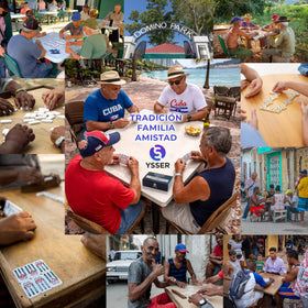 Domino Cubano Doble Nueve set invites social play and friendly competition at gatherings.