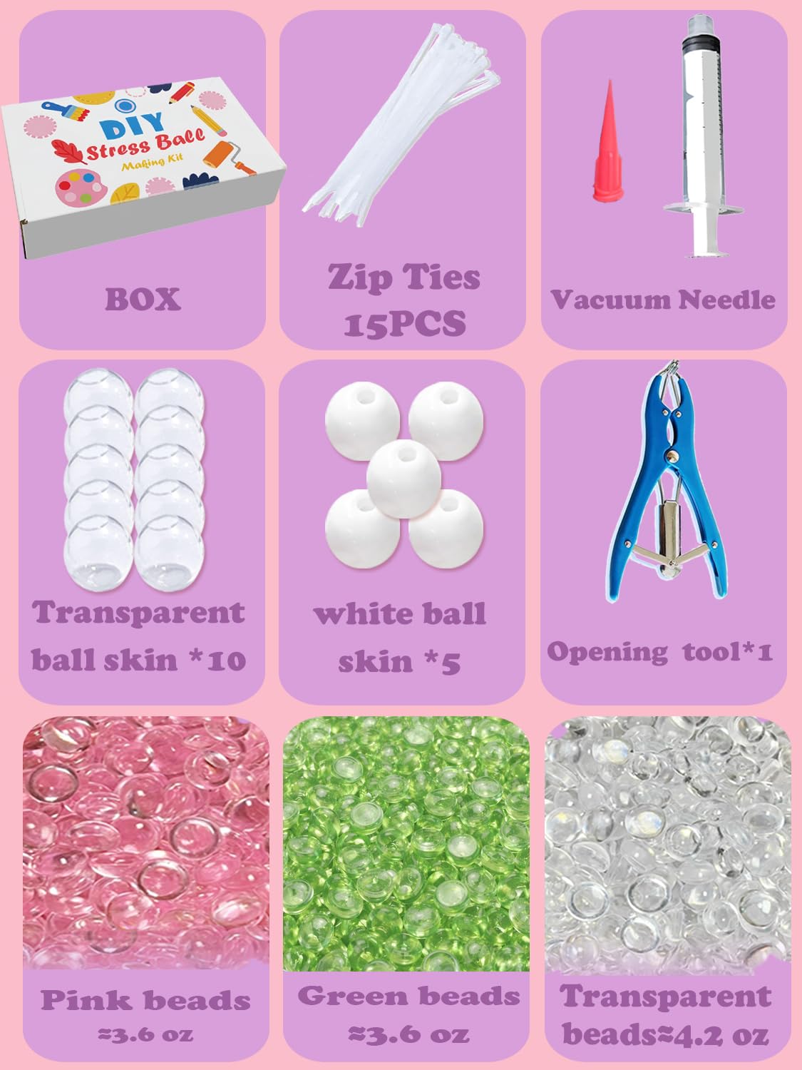 Donpidd stress ball kit vacuum tool for precise, mess-free sealing