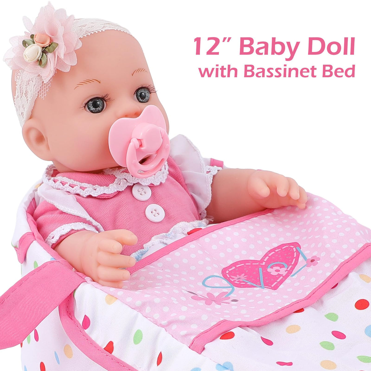 DONTNO bassinet with handle enables portable playtime