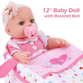 DONTNO bassinet with handle enables portable playtime
