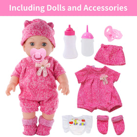 DONTNO doll clothes and accessories set, vibrant outfits spark dressing-up pretend play.