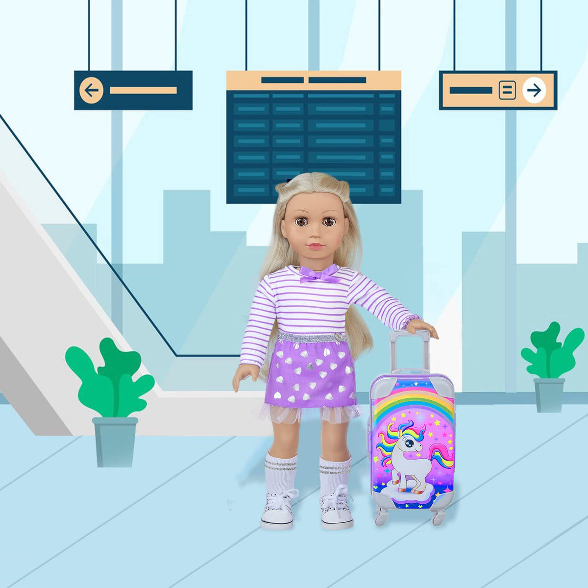 DONTNO patch and hairpin for customizable doll styling