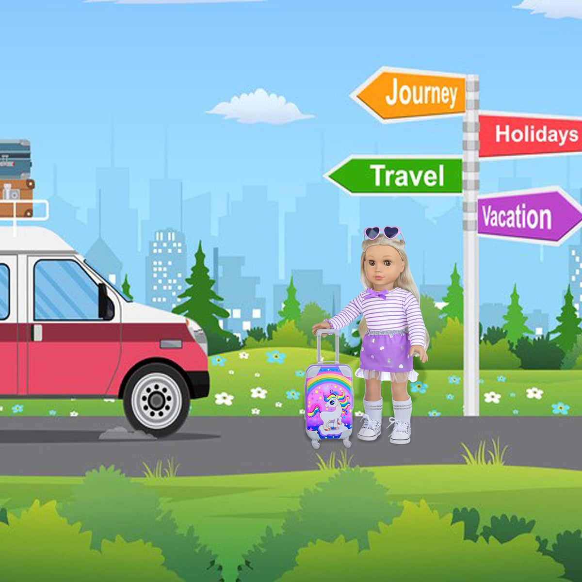 DONTNO passport and tickets set for pretend travel adventures