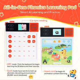 Dooloo animated lesson pages showing engaging phonics scenarios