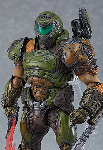 Doom Slayer figma crucible blade accessory emphasizes poseable action poses.
