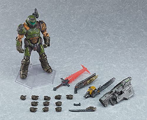 Doom Slayer figma equipment launcher and DOOM blade deployed setup.