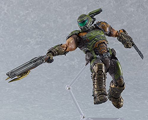 Doom Slayer figma super shotgun accessory highlights authentic game-inspired details.
