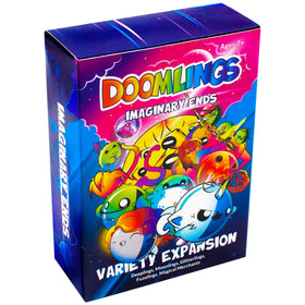 Doomlings Imaginary Ends expansion box art inviting new adventures.