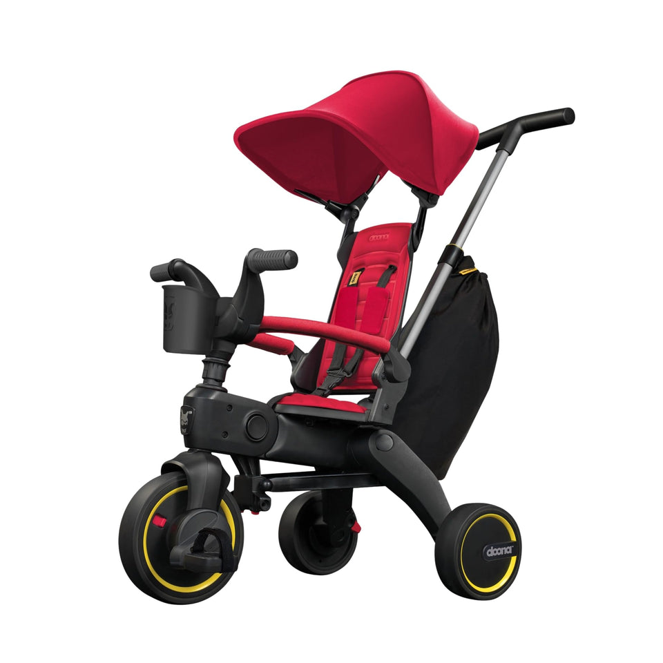 DOONA Liki Trike S3 folded for travel and storage