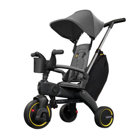 Doona Liki Trike S3 Greyhound folded for easy travel and storage