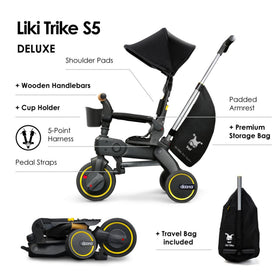 Doona Liki Trike S5 compact form fits trunks and overhead bins for travel