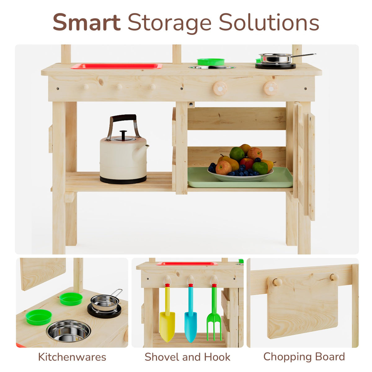 Doowroodni pretend stove enhances imaginative cooking play during outdoor adventures
