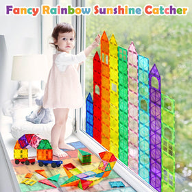 Dopyye magnetic tiles provide a fun, educational gift for birthdays and holidays.
