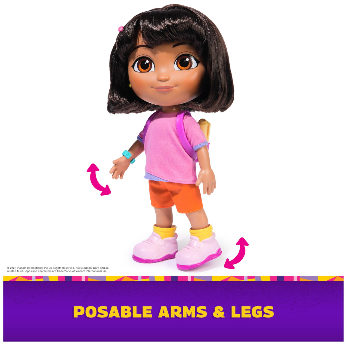 DORA set with accessories supports storytelling and pretend play.