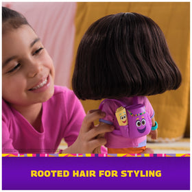 Included dress-up clothes encourage creative role play with DORA.