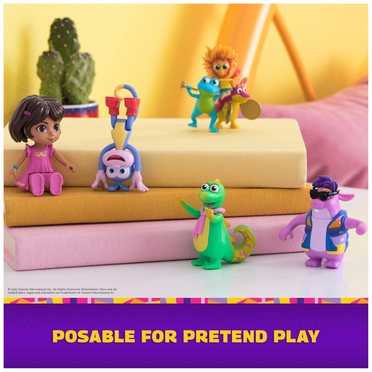 Five-figures display from the Fantastic Friends Pack for complete playset experience.