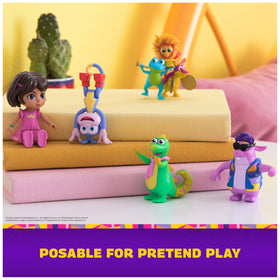 Five-figures display from the Fantastic Friends Pack for complete playset experience.