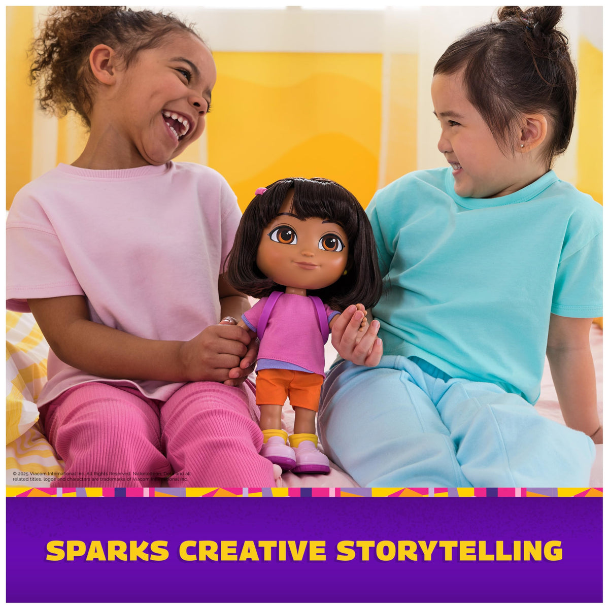 Removable shoes and accessories spark quick dress-up storytelling.