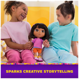 Removable shoes and accessories spark quick dress-up storytelling.
