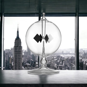 DORAMI handmade crystal glass radiometer showcases artisanal craftsmanship.