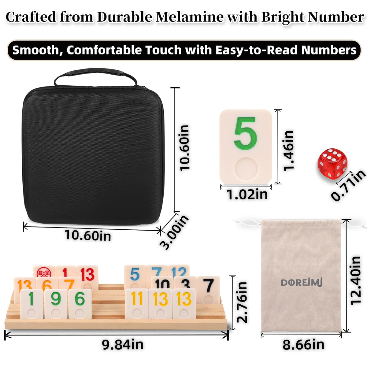 Doreimi drawstring bag for compact, convenient storage on the go.