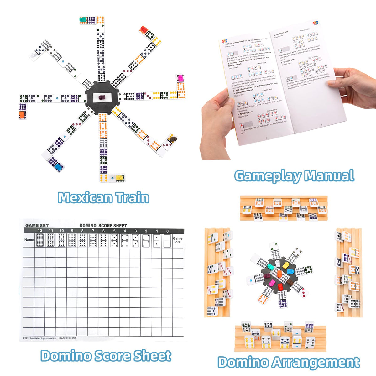 Doreimi doubles-12 domino dots colored for easy matching