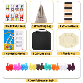 Doreimi nine trains and hub enable varied game configurations